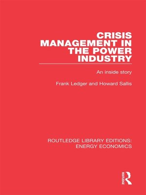 cover image of Crisis Management in the Power Industry
